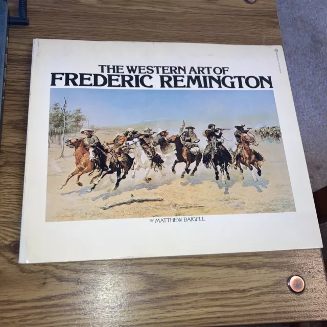 The Western Art of Frederic Remington by Matthew Baigell Softcover 1976 1st ed
