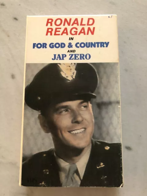 Ronald Reagan VHS Movie."For God And Country" and "Jap Zero"Good Times homevideo