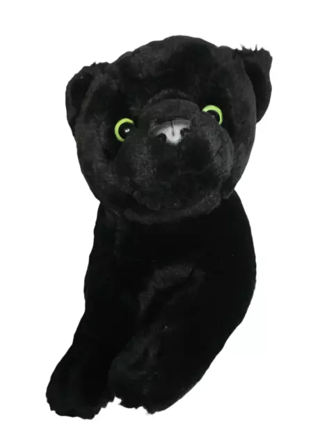 Toys R Us Animal Alley Black Panther Cub Green Eyes Plush Stuffed Animal HTF