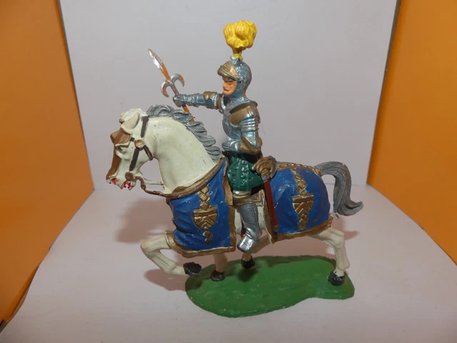 Figurine Elastolin - Chevalier Sire Gawin, Moyen Âge, Soldat Starlux Lineol