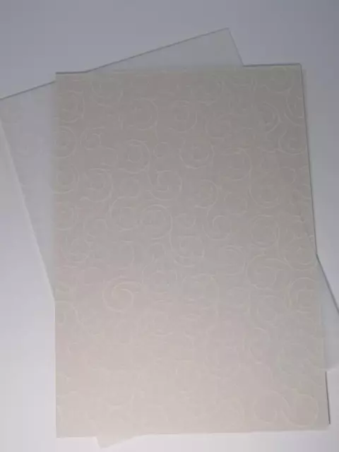 Imprimé à Motifs Vélin Blanc Baroque 10 X A5 100gsm CL015