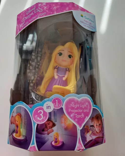 3in1 Disney Princess Night Light + Projector + Torch Rapunzal