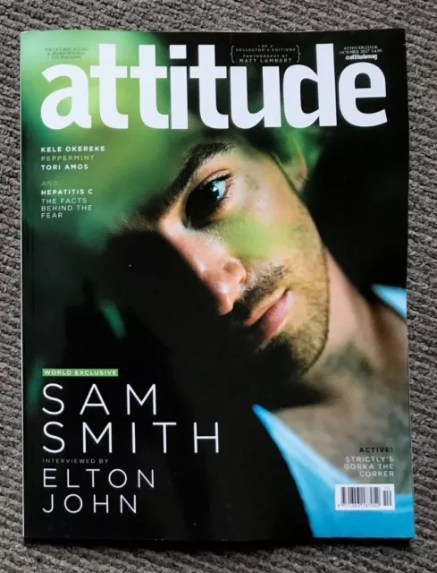 2 x Attitude Magazine October 2017 Sam Smith Collectors Edition Covers  gay int 3