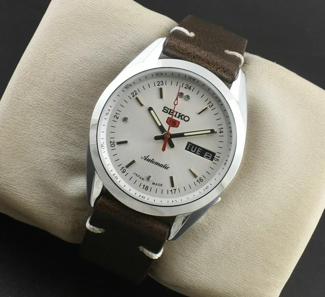 Orologio da polso Vintage Seiko 5 Automatico 17 Gioielli Cal.6309 Data Giorno Uomo FK131