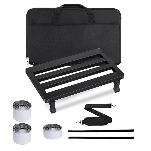 High Quality Effect Pedal Board Guitar Black Pedalboard W/Shoulder Strap