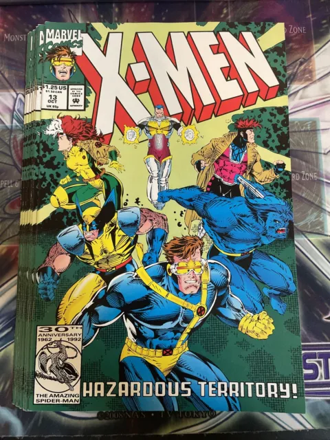 1992 Marvel Comics X-Men Hazardous Territory Issue #13 Lot Of 8 Comic Books