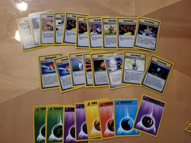 Trainer And Energy Pokemon Cards Lot Set