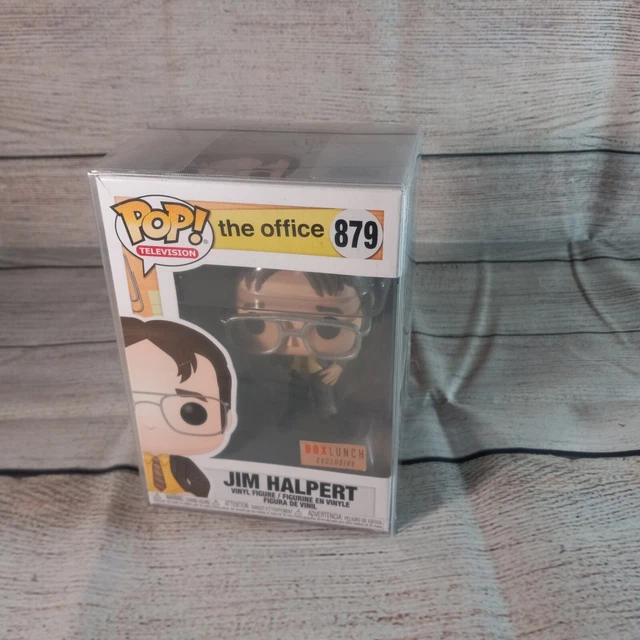 FUNKO POP THE Office Jim Halpert Box Lunch Exclusive 879 Free Protector