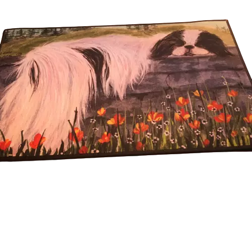 Caroline`s Treasures Japanese Chin Indoor or Outdoor Doormat, 18`` x 27``