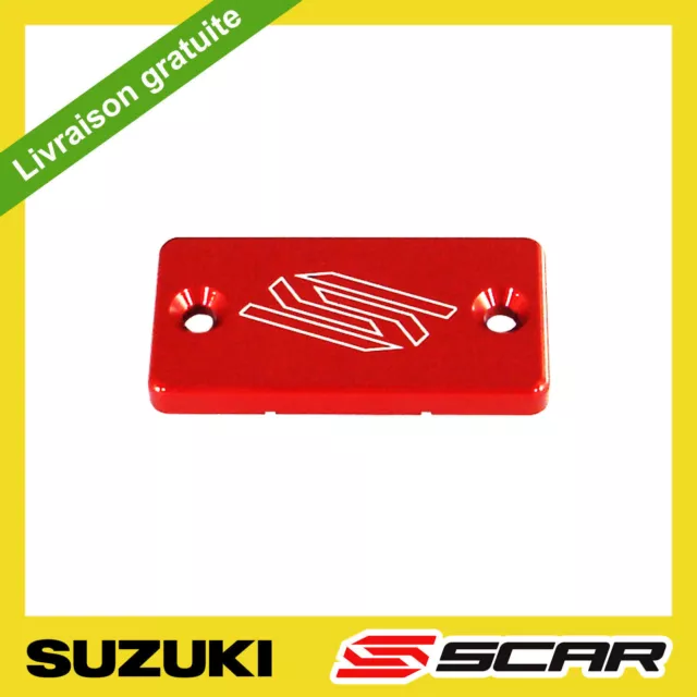 Couvercle Maitre Cylindre Frein Avant Rouge Suzuki Rm Rmz 85 125 250 450 Scar