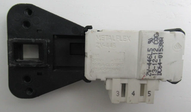 Serrure De Porte ZV446L DC64-00653A Pour Lave-linge Samsung - Neuf, 2 Ans Garantie