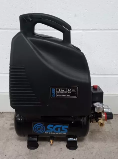 Sgs 6 Litre Oil-Less Direct Drive Air Compressor - 5.7Cfm, 1.5Hp Sc6H Rs1302