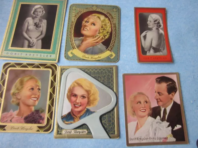 KREYSLER DORIT Schauspielerin actress 6x Trading card Sammelbild  Film star