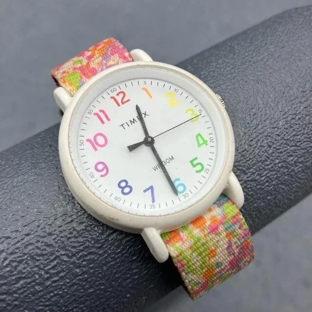 Timex Watch As Is Color Rush Splash Weekender Unisex Womens Rainbow Pride Retro