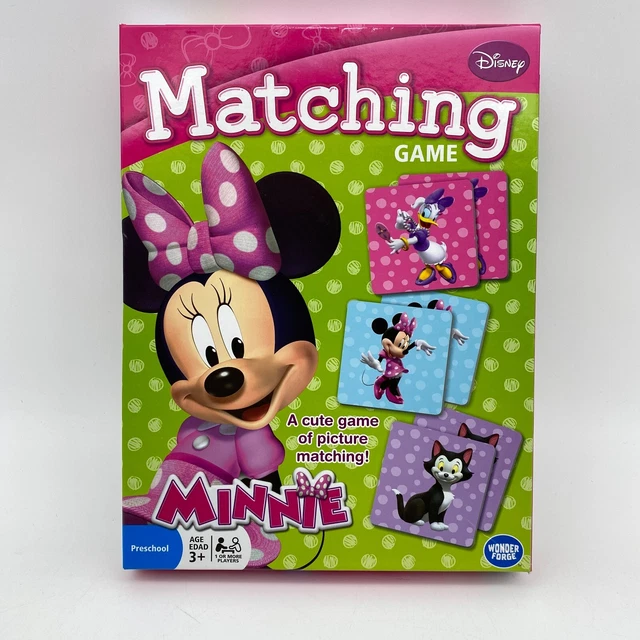 MINNIE MOUSE MATCHING Game Complete No Instructions Disney Junior 2014