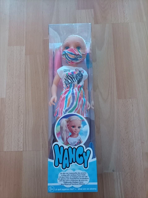 SET NANCY Muñeca Fashion UN DIA CON MASACRILLA DE ARCOIRIS NUEVA