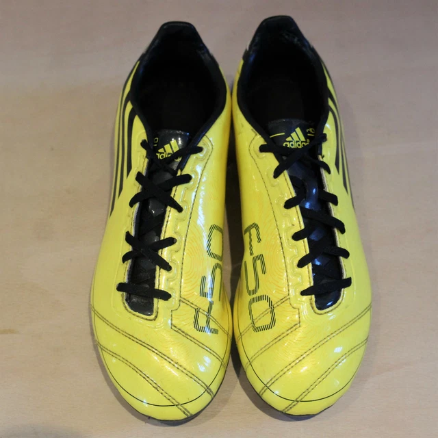 ADIDAS F50 TRAXION Football Boots - Yellow u0026 Black - UK Size 5 - VGC £12.99  - PicClick UK