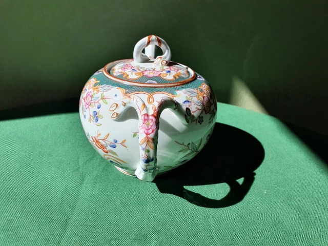 Sarreguemines Minton Théière XIX ème Parfait état  (long; 21 cm, haut; 14 cm) 3