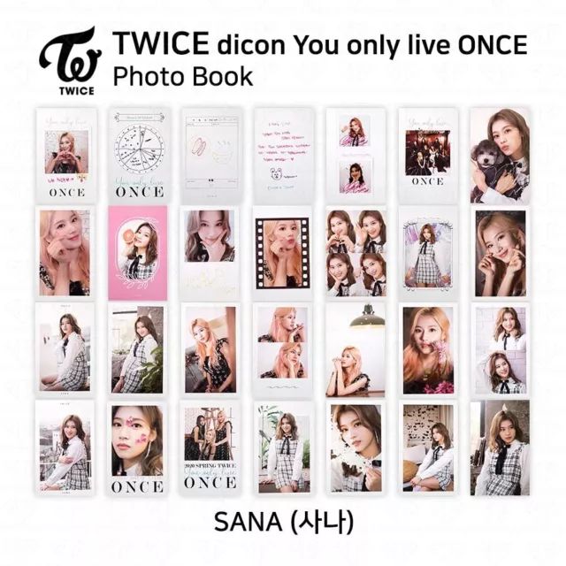 TWICE x dicon You Only Live ONCE Card Photo Book Postcard Sana KPOP K-POP