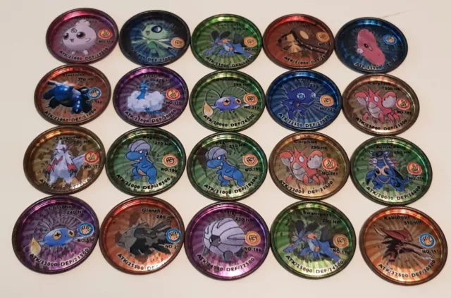 20 x POKEMON - Metal Tazos