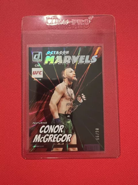 2023 Panini Donruss Octagon Marvels Conor McGregor Purple Laser /99