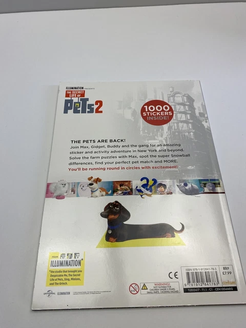 the secret life of pets 2 sticker book 1000 pc + activity book 11
