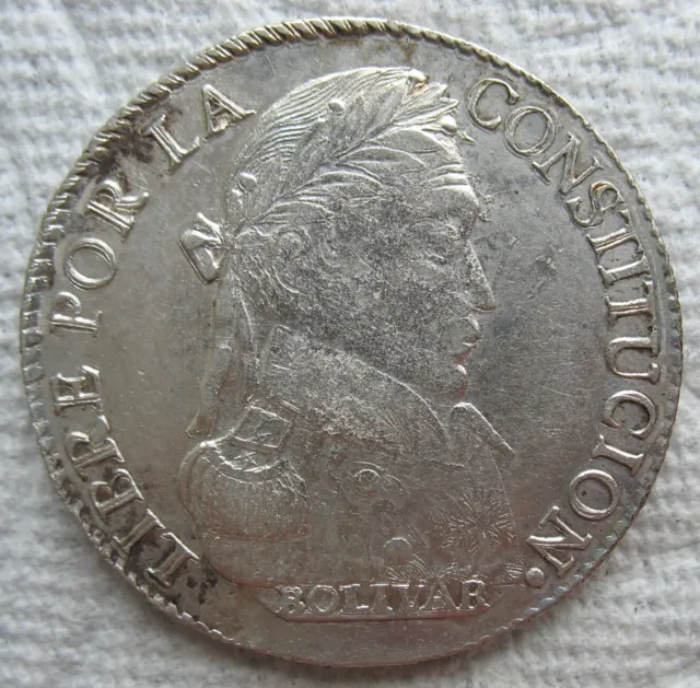 1830 Bolivia Silver 4 Soles