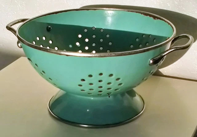 Passoire émaillé vintage - Arts de la table