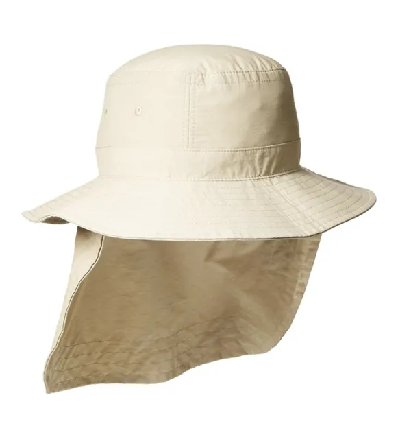 NWT Size XL Adams Extreme Vacationer Sunblock Bucket Hat + Neck Cape - UPF 50