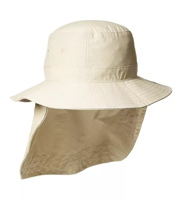 NWT Size XL Adams Extreme Vacationer Sunblock Bucket Hat + Neck Cape - UPF 50