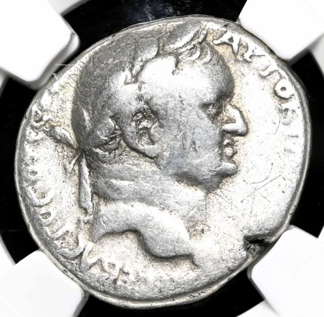 ANTIOCH. Vespasian. AD 69-79. Silver Tetradrachm, Eagle, NGC Fine