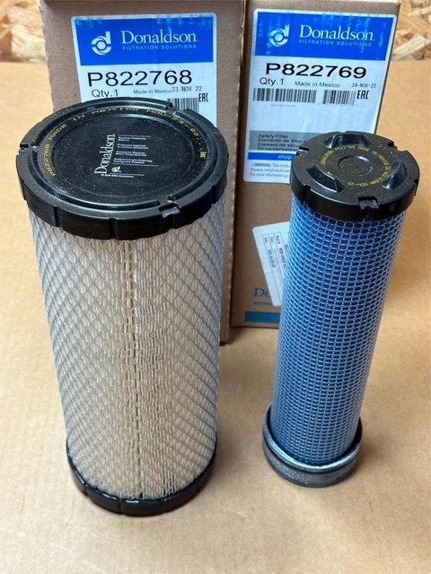 Genuine Bandit Chipper Donaldson Air Filter Set 2x Pack 900-6902-68 900-6902-62