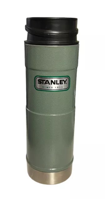 Stanley Classic One Hand Vacuum Travel Mug 16oz Tumbler Hammertone Green