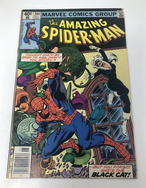 Amazing Spider-Man #204 newsstand damaged top right corner