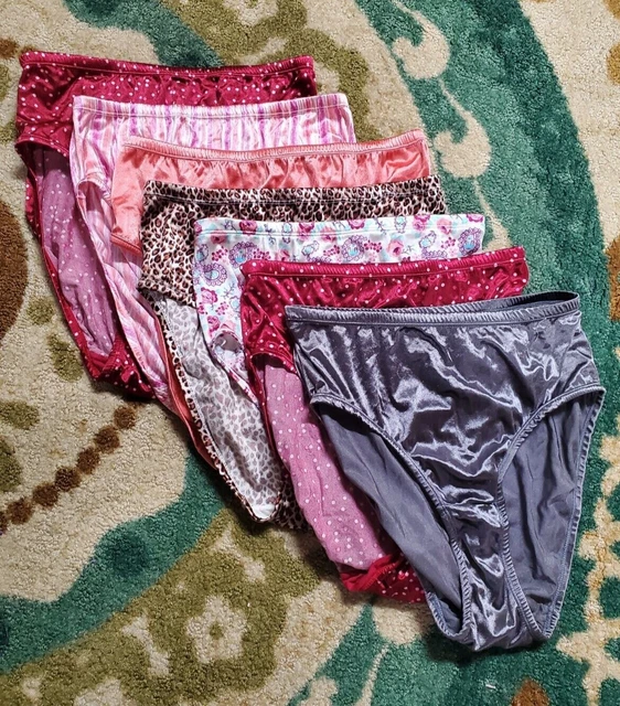 VINTAGE SERENADA SATIN Panties - Size 9 & 10 - 7 pair lot! $66.00