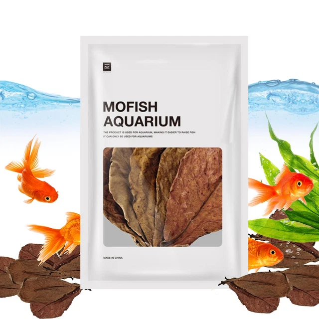 20pcs Indian Catappa Almond Leaves Shrimp Betta Fish Aquarium Care