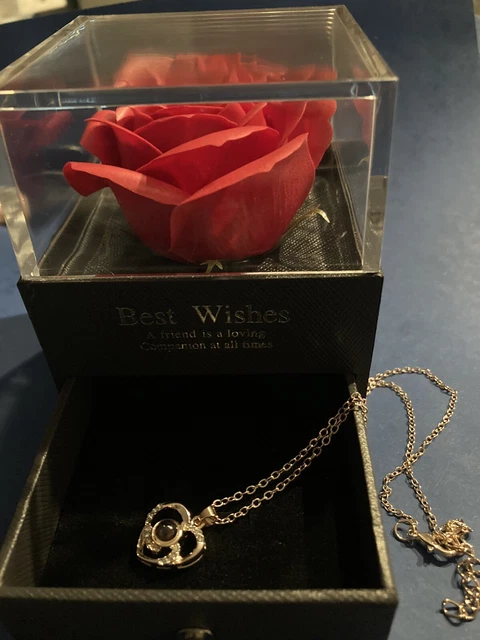 Konservierte Rose Ewige Rose Mit Halskette In Geschenkbox – Echte Rose, 3-5 Jahre Haltbar, Für Mama & Freundin Geschenke Für Frauen - Foto 8