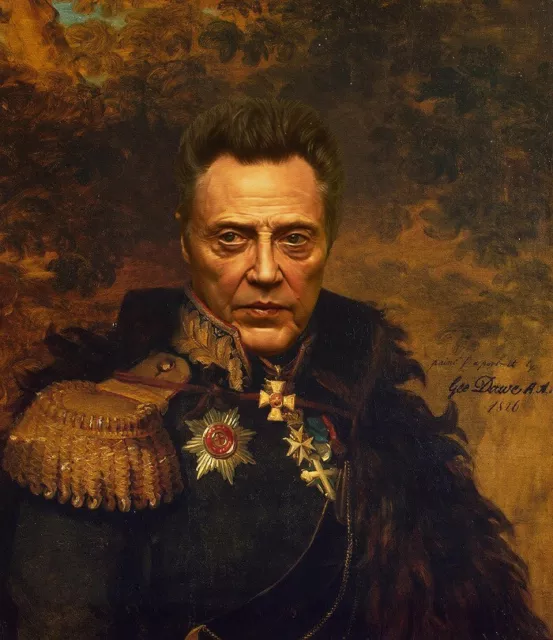 100% Hand Painted Oil Painting on Canvas/General “Christopher Walken”24×32"