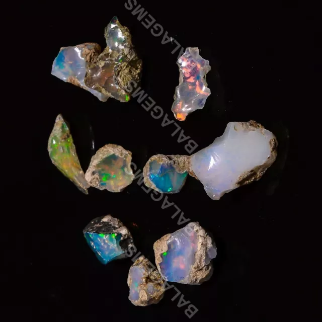 50.00 Cts 100% Natural Exclusive Ethiopian Opal 11X10 19X13MM Rough Lot Gemstone 3