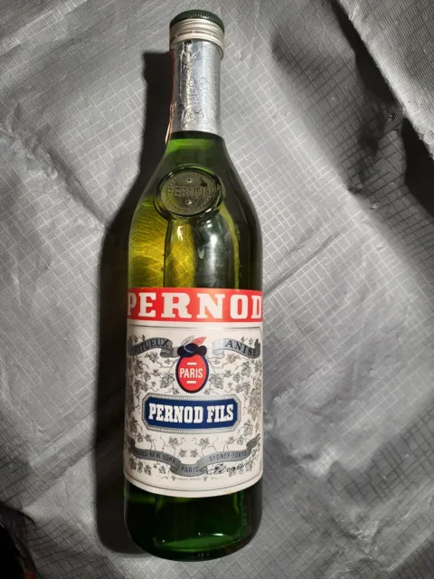 BOTTIGLIA DA COLLEZIONE sigillata Pernod Fils cl 75 45° bottiglia vintage