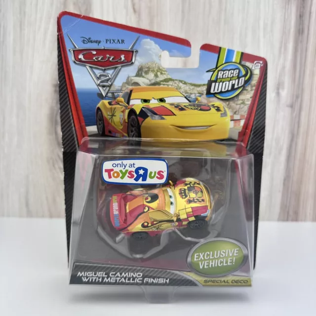 Disney Pixar Cars 2 Race Around the World Miguel Camino with Metallic Finish NEW