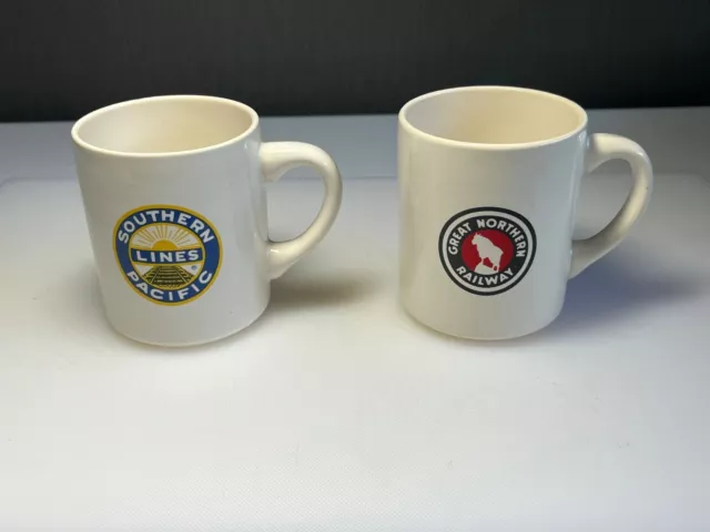 Mugs Whistlestop® Ceramic Coffee Mug VTG Great Northern Southern Pacific lines