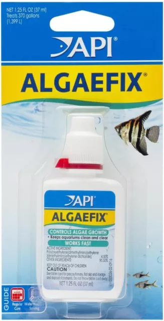 API AlgaeFix Carded Controls Algae Growth in Freshwater Aquariums 1.25 oz