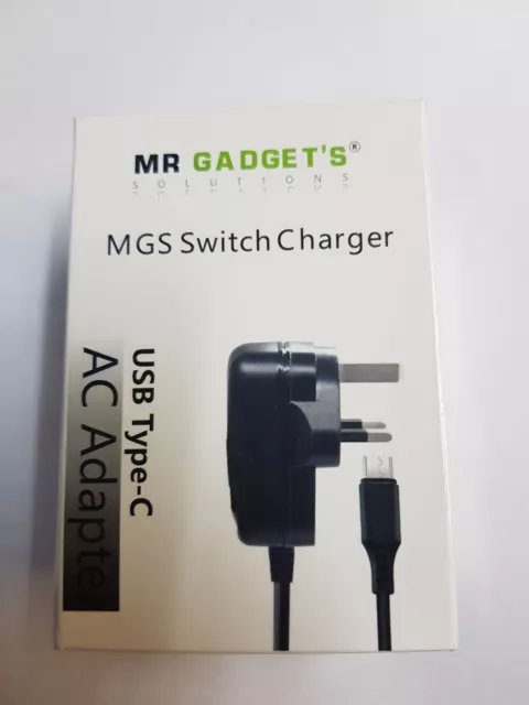 Nintendo Switch Switch Mains Adaptor Adapter Charger Charging Plug UK -Brand New 3
