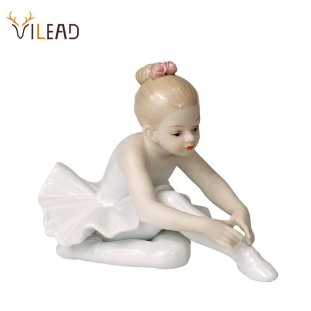 Ballet Girl Figurine Doll-Ceramic Figurines Interior Home Miniatures Decor Craft