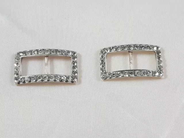 Paire de boucles de chaussures Argent massif France