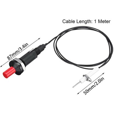TOPINCN 1 Out 2 Premium Piezo Spark Ignition Kit BBQ Grill Push Button Igniter Set for Fireplace Stove Gas 