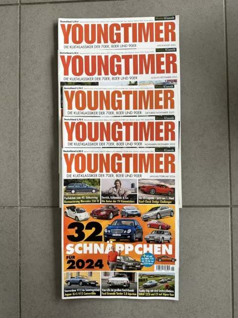 Youngtimer Magazin Juli/August 2023 bis Januar/Februar 2024 (5 Hefte)