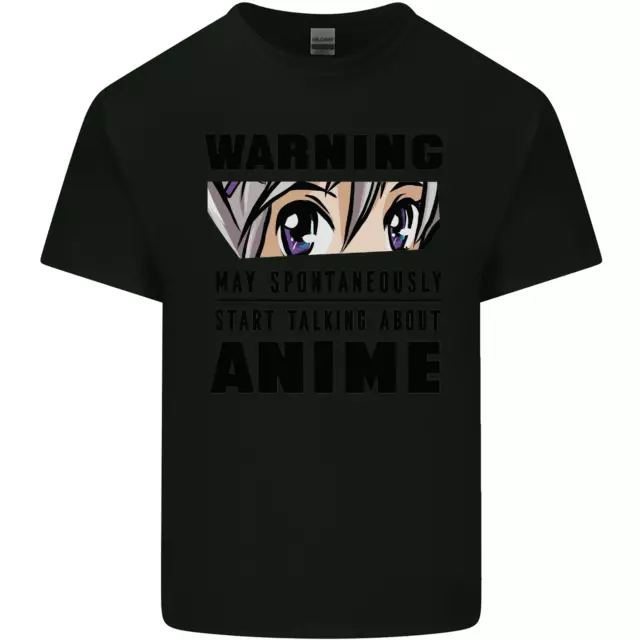 Warning Maggio Start Talking About Anime Funny Uomo Cotone T-Shirt