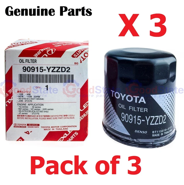 Genuine Grand HiAce VCH16 VCH10 Harrier MCU15 MCU10 3.4 3.0 Oil Filter Pack x3